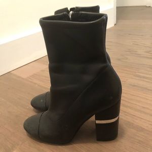Marc fischer black leather booties